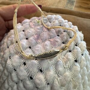 Silver Feather Bracelet